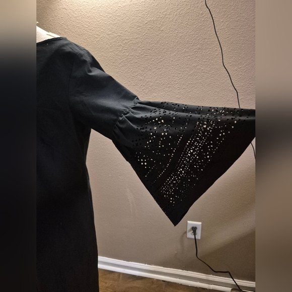 Ralph Lauren Black Sheath Dress with Bell Sleeves - Picture 7 of 8